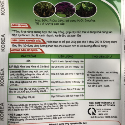 5 GÓI PHÂN BÓN XANH UM - 5 GÓI PHÂN BÓN Ú NU 