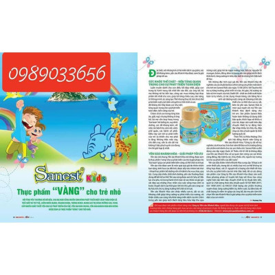 Nước Yến Sào Khánh Hòa Sanest for Kids Lọ 62ml (Dành cho trẻ em)-26%