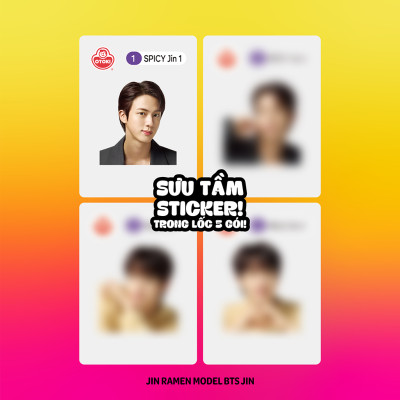 Lốc 5 gói mì Jin Không Cay Otoki hương vị chuẩn Hàn, đậm đà thơm ngon(120gx5)