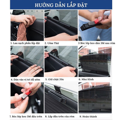 Rèm Che Nắng Ô Tô Lên Xuống Theo Cửa Kính - Tiện Lợi