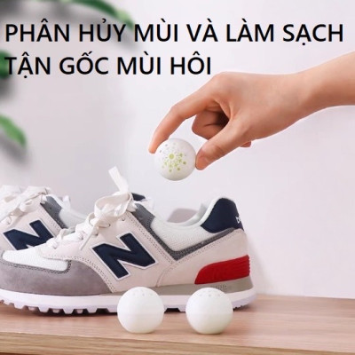 Set Gói 6 Viên Bóng Khử Mùi Giày Dép, Hút Ẩm, Sáp Thơm Quần Áo, Tủ Đồ, Khử Mốc Đa Năng