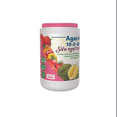 Phân bón lá Agasol 10-5-40 + TE SIÊU NGỌT TRÁI - Lớn trái, bóng trái, tăng độ ngọt trái, tạo củ nhanh, lớn củ