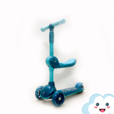 Xe Trượt Scooter MINIIN Xe Chòi Chân Có Nhạc Và Đèn 3in1.Bánh Phát Sáng Cho Bé Từ 2 - 8 Tuổi Tải Trọng Lên Đến 80 kg, Đồ Chơi Hoạt Động Ngoài Trời Cho Bé- Hàng Chính Hãng