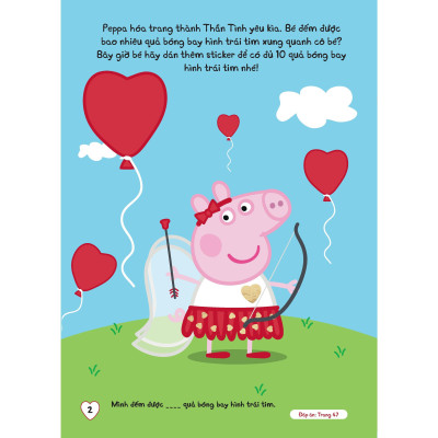 Sách Tương Tác - Cùng Học Cùng Chơi Với Peppa Pig - Ngày Lễ Tình Nhân Ngọt Ngào - Bản Quyền