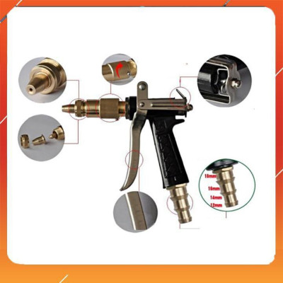 ️Evoucher Bộ dây vòi xịt nước rửa xe, tưới cây ,tăng áp 3 lần,loại 3m,5m 206236 đầu đồng,cút đồng,nối đồng+  mở chai
