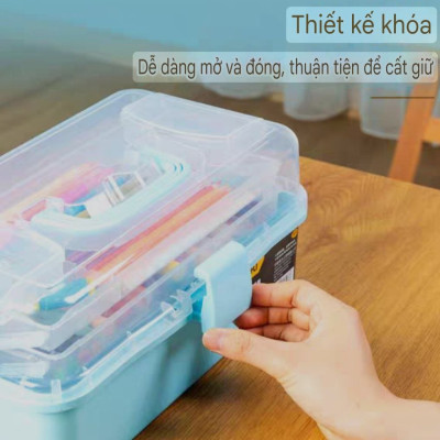 KỆ HỘP ĐỰNG THUỐC GIA ĐÌNH ĐA NĂNG 3 TẦNG