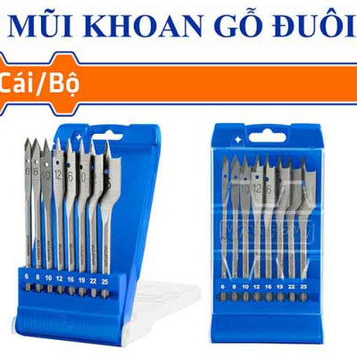 BỘ 8 MŨI KHOAN GỖ WSJ6B08 WADFOW - HÀNG CHÍNH HÃNG