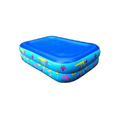 Bể bơi 2 tầng đủ kích thước có đáy chống trượt - BỂ BƠI PHAO CHO BÉ 1M2 Có Đáy Chống Trượt màu xanh Đồ Chơi Toys