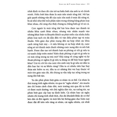 Sách - Giáo Dục Và Ý Nghĩa Cuộc Sống