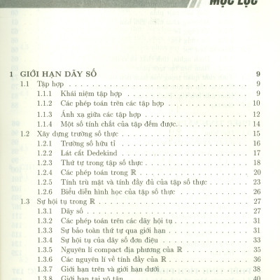 Giáo Trình Giải Tích Thực Một Biến