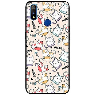 Ốp lưng dành cho Realme 3 - Realme 3 Pro - Realme 5 / 5s / 5i / 6i / 6i - Realme 5 Pro mẫu Mèo Meow