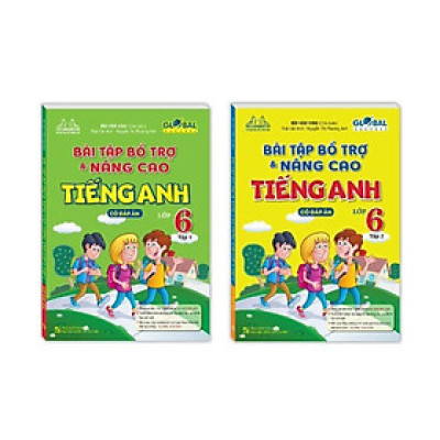 Sách - Bài Tập Bổ Trợ Và Nâng Cao Tiếng Anh Lớp 6 - Có Đáp Án -  Combo 2 Tập - Minh Thắng