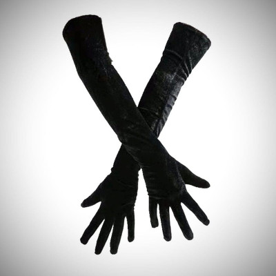 Găng tay chất liệu nhung cho Cô dâu và Dạ hội, đi tiệc, sự kiện MS: 41748