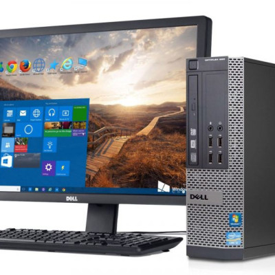 Bộ máy tính để bàn Dell Optiplex Core i5 3470, Ram 8gb, SSD 120GB Và Màn hình máy tính Dell 21.5 inch - Hàng Nhập Khẩu