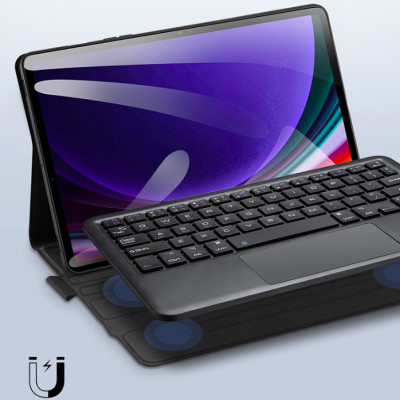 Bao da kèm bàn phím cho SamSung Galaxy Tab S10 Fe , S10 Fe Plus , S9 FE, Tab S9, Tab S7 FE, Tab S7+ Plus, S8+ Plus, Tab S8, Tab S7, Tab S6 Lite, Tab A9+ Plus 2023 X210/X216 chính hãng Dux Ducis có bàn di chuột TrackPad - Hàng chính hãng