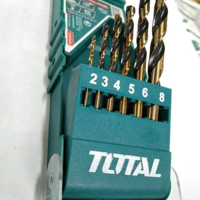 BỘ MŨI KHOAN KIM LOẠI HSS 6 CHI TIẾT TOTAL TACSD0065