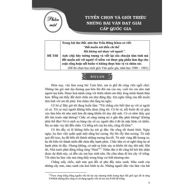 Sách - Tuyển Chọn Những Bài Văn Đạt Giải Cấp Tỉnh, Thành Phố Và Quốc Gia Trung Học Cơ Sở  - Khang Việt Book