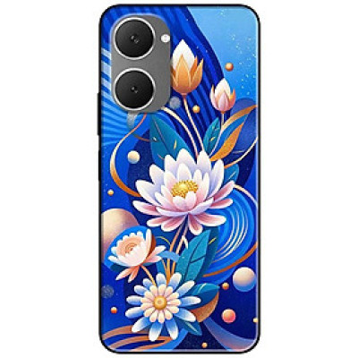 Ốp lưng cho Vivo Y03 - Y03T - Y18 - Y18S - Y18T - Y27 5G - Y28 4G - Y36 - Sen Hồng Xanh Đẹp - Hàng Chính Hãng