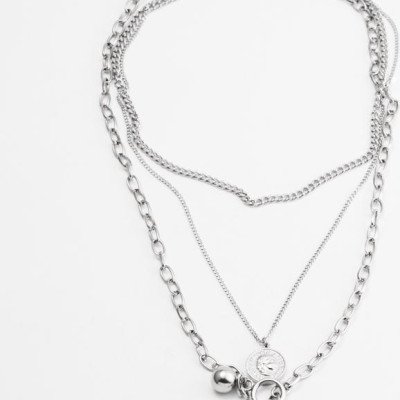 Dây chuyền 3 lớp titan phóng khoáng phong cách Âu Mỹ