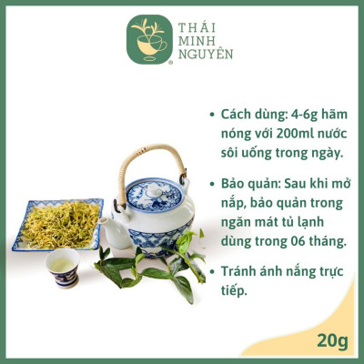 TRÀ KIM NGÂN HOA (100% NỤ HOA) TÚI 20G - THÁI MINH NGUYÊN