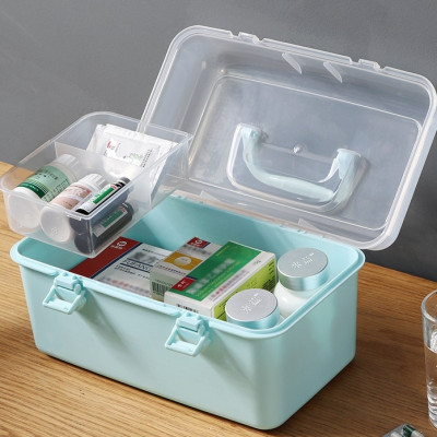 Hộp Đựng Thuốc Gia Đình, Tủ Thuốc Và Dụng Cụ Y Tế Mẫu Mới Tiện Lợi/ 2 khóa