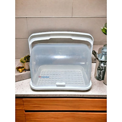 Giỏ Khay đựng đồ có nắp - Khay úp ly có nắp đậy quai xách gọn gàng tiện lợi