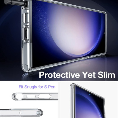 Ốp lưng chống sốc trong suốt cho Samsung Galaxy S23 / Galaxy S23+ / Galaxy S23 Plus / S23 Ultra Likgus Crashproof giúp chống chịu mọi va đập- Hàng nhập khẩu