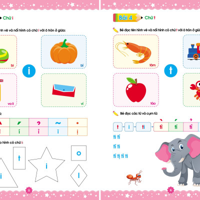 Combo "Mai con vào lớp 1" - Toán tư duy 5 - 7 tuổi, bộ 3 vở Luyện viết, sách Luyện đọc - Hành trang cho bé tự tin vào lớp 1