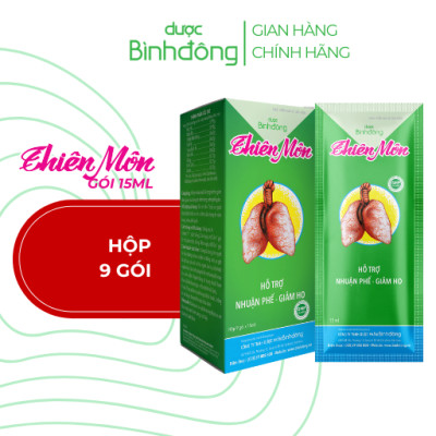 Thiên Môn Dược Bình Đông dạng gói 15ml - Giảm ho nhanh chóng, Bổ phổi thật hay