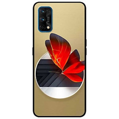 Ốp lưng dành cho Realme 7 Pro mẫu Vòng Tròn Bướm Đỏ