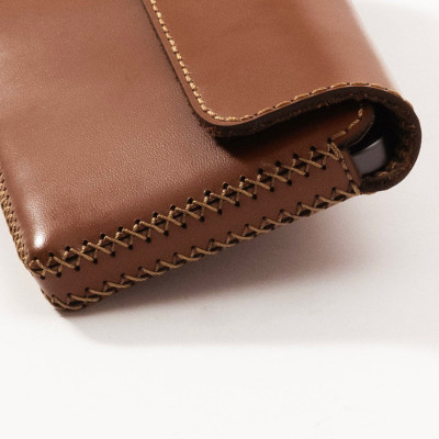 Bao da đeo lưng cho Samsung S25 Edge ,chất liệu da bò, hiệu Khắc Tên - Hàng chính hãng