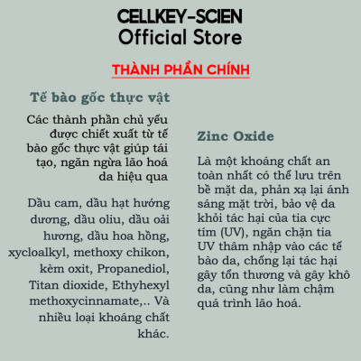 Combo Kem Nền Kem Chống Nắng Che Khuyết Điểm Kiềm Dầu Dưỡng Trắng Chống Nhăn Cho Da Nhạy Cảm Cellkey-Scien BB Sun Cream (80ml)