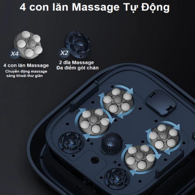 Bồn ngâm chân, kiêm máy massage chân tự động thương hiệu Hà Lan cao cấp Philips PPM5103F - Hàng nhập khẩu