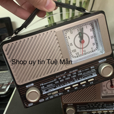 ĐÀI RADIO USB NGHE NHẠC WAXIBA XB-402 BT CÓ ĐỒNG HỒ ,NGHE FM/AM/SW LOA SIÊU LỚN hàng chính hãng