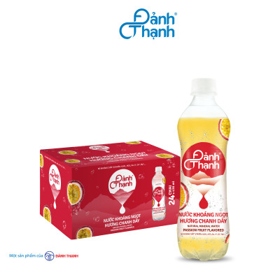 Thùng 24 chai Nước Khoáng Thiên Nhiên Đảnh Thạnh Khoáng Chanh Dây 430ml