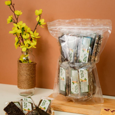 Bánh Rong Biển Kẹp Hạt Dinh Dưỡng Bánh Ăn Kiêng Thành Long Đồ Ăn Vặt Túi 200g/500g