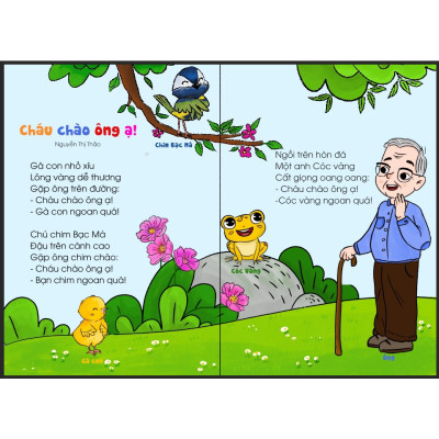 Thơ Cho Bé Học Nói - Giúp bé phát triển ngôn ngữ và giao tiếp - Bìa Cứng