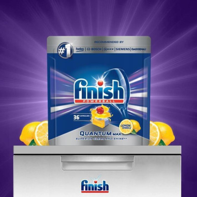 Viên rửa bát Finish Quantum Max 60v - Ultimate 51 viên (Hàng Đức)