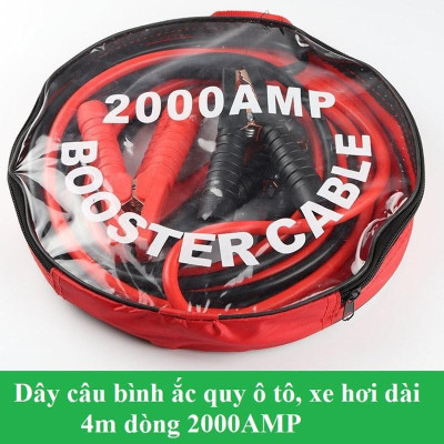 Dây câu kích bình Ắc Quy 2000AMP dài 4m cứu hộ Ô tô