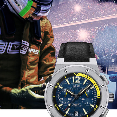 Đồng Hồ Nam I&W Carnival 605G1 Chính Hãng Full Box Chống Nước Kính Chống Xước Dây Da Cao Cấp BH24T (Máy Pin-Quartz)