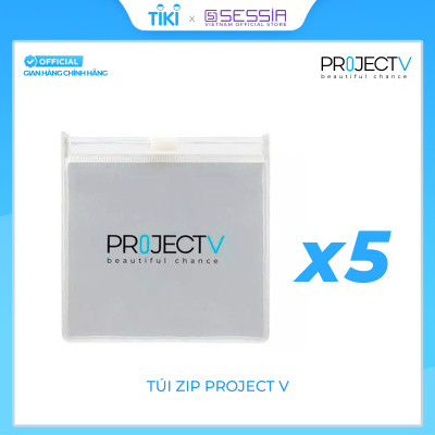 Combo Túi Zip Project V (5x5cm) - PROJECT V - Tiện dụng & Thân thiện với môi trường - Hàng Chính Hãng