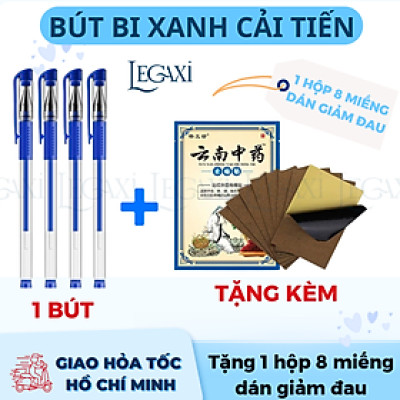 Bút Bi Ruột Bút Bút Mực Bút Viết 0.5mm Xanh Giao Hỏa Tốc Văn Phòng Legaxi Tặng kèm Miếng Dán Giảm Đau