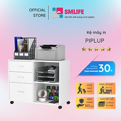 Tủ đựng hồ sơ bằng gỗ MDF phủ melamine đẹp mắt SMLIFE Piplup