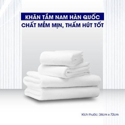 Khăn Tắm Nam Hàn Quốc Mềm Mịn, Thấm Hút Tốt
