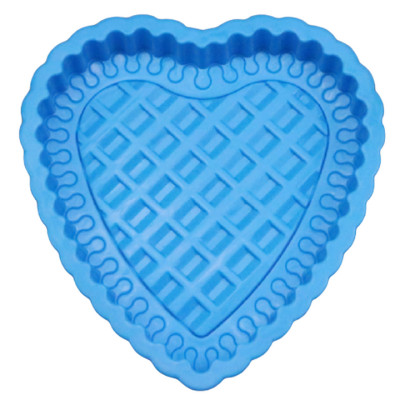 Khuôn silicon làm đế bánh, rau câu hình trái tim đan xen - Loại 24 cm – Mã số 1105