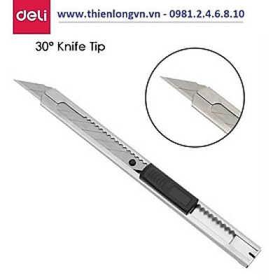 Dao trổ 30 độ inox Deli 2034
