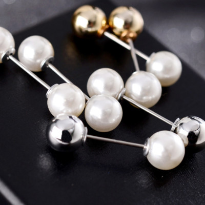 Set 7 cài áo ngọc trai 2 đầu đẹp, lạ, thời trang