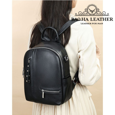Ba lô nữ da bò đa năng BHM8119 Vừa là balo vừa là túi đeo chéo vai