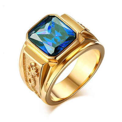 Nhẫn nam titan cao cấp thời trang chạm rồng 2 bên trangsucpt đá đỏ inox  thép không gỉ PTNNA255