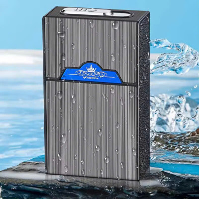 Hộp Đựng Bao thốc Kèm Bật Lửa Sạc Điện Hồng Ngoại Loại Xịn – Sang Trọng, Độc Đáo, Tiện Lợi